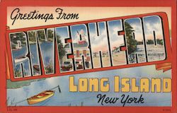 Greetings From Riverhead New York Postcard Postcard Postcard
