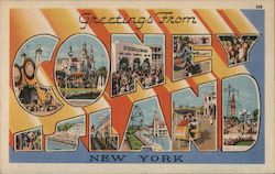 Greetings From Coney Island Postcard