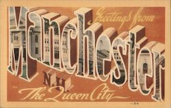 Greetings from Manchester, "The Queen City" Postcard
