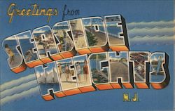 Greetings From Seaside Heights New Jersey Postcard Postcard Postcard