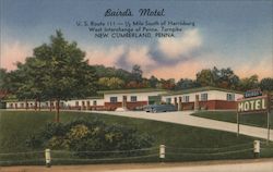 Baird's Motel Postcard