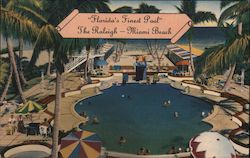 The Raleigh Hotel, with Florida's Finest Pool Postcard