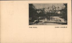 The Pool at Camp Cauble Postcard