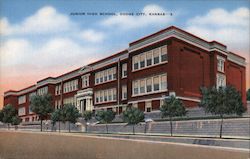 Junior High School Dodge City, KS Postcard Postcard Postcard