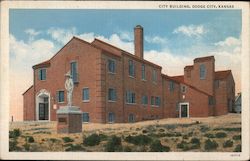 City Building - Boot Hill 1872 Postcard