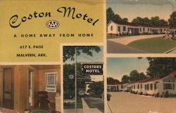 Coston Motel Malvern, AR Postcard Postcard Postcard