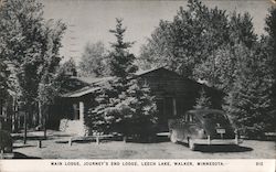 Main Lodge, Journey's End Lodge, Leech Lake Postcard
