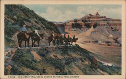 On Kaibab Trail, Grand Canyon National Park Postcard