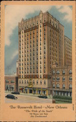 The Roosevelt Hotel New Orleans, LA Curt Teich Postcard Postcard Postcard