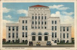 City Hall San Angelo, TX Postcard Postcard Postcard