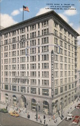 Union Bank & Trust Co. Los Angeles, CA Postcard Postcard Postcard