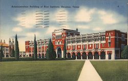 Administration Building of Rice Institute Postcard