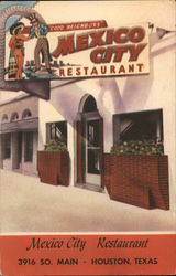 Mexico City Restaurant Houston, TX Postcard Postcard Postcard