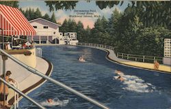 Swimming Pool, Grand Hotel Postcard