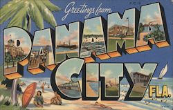 Greetings From Panama City Postcard