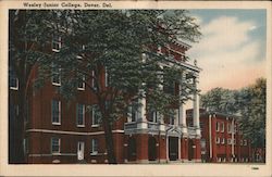 Wesley Junior College Dover, DE Postcard Postcard Postcard