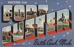 Fort Custer Postcard