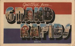 Greetings From Grand Rapids Postcard