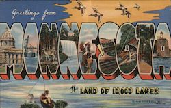 Greetings from Minnesota Postcard