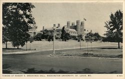 Towers of Robert S. Brookings Hall, Washington University Postcard