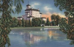 Vista of Broadmoor Hotel from the Lake Postcard