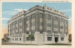 Gray County Court House Postcard