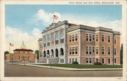 Court House and Post Office Bentonville, AR Postcard Postcard Postcard