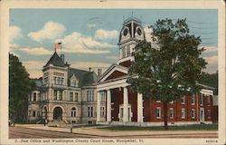 Post Office and Washington County Court House Montpelier, VT Postcard Postcard Postcard