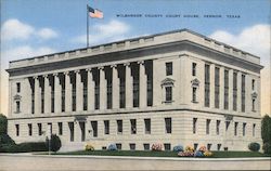 Wilbarger County Court House Postcard