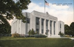 Alpena County Court House Michigan Postcard Postcard Postcard