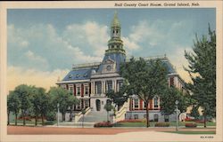 Hall County Court House Postcard