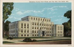 Sebastian County Court House and City Hall Fort Smith, AR Postcard Postcard 