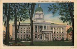 Cortland County Court House Postcard