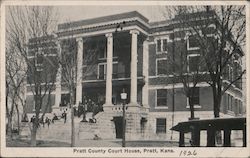 Pratt County Court House Kansas Postcard Postcard 