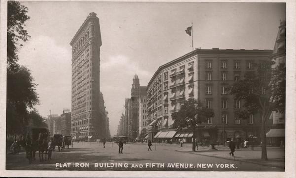 Flat Iron Building and Fifth Avenue New York