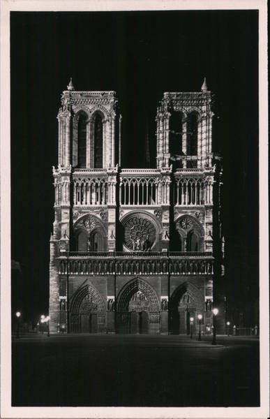 Paris at Night - Notre-Dame Cathedral France