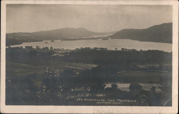 Windermere Lake from Troutbeck England Cumbria
