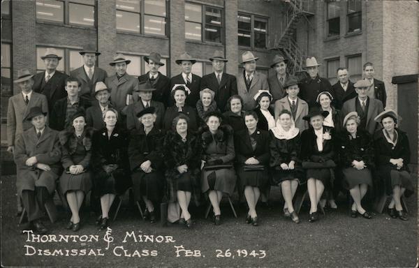Thornton & Minor Hospital~Dismissal Class~Feb. 26, 1943 Kansas City Missouri