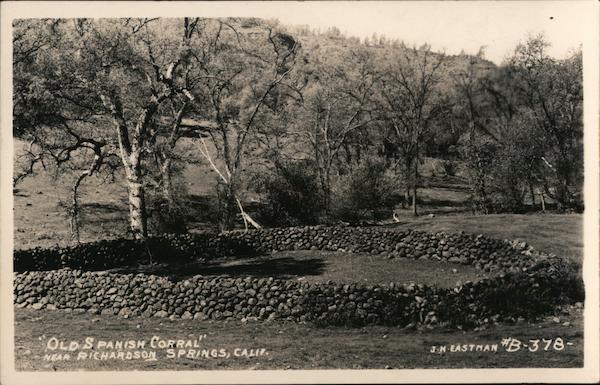 Old Spanish Corral Richardson Springs California