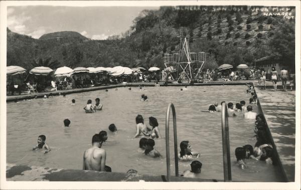People Enjoying Swimming Pool Navarro Mexico