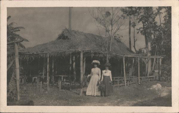 Two Women Outside a Residence Panama