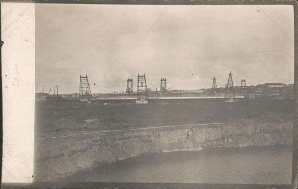 Dredge Cut - Cement Shed in Background Panama Canal