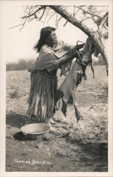 Tanning Deer Skin Native Americana