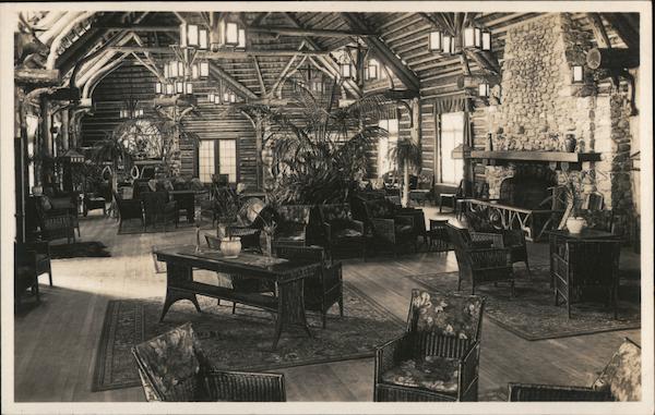 Lodge Interior Jasper National Park AB Canada F.H. Slark
