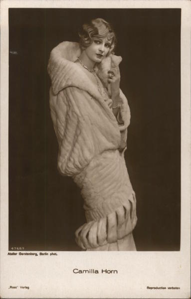 Camilla Horn Ross Verlag Actresses