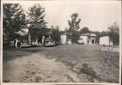 Hilltop Cabins, Cars, 1949 Roadside Postcard Original Photograph Original Photograph