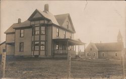 Catholic Church and Priest's House Postcard