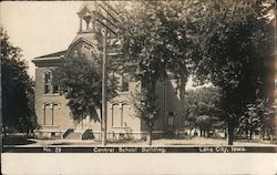 Central School Building Postcard