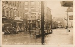 Main & Clinton Street Postcard