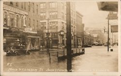 Main & Clinton Street Postcard